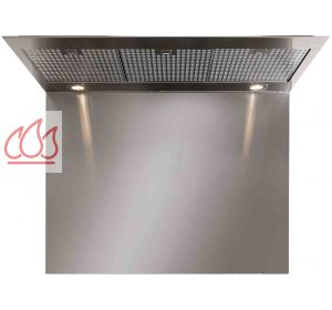 Crédence en inox pour hottes "Genesi" et "Enfasi" H75*L90cm STEEL