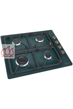 Table de cuisson gaz 60 cm encastrable vert 4 foyers