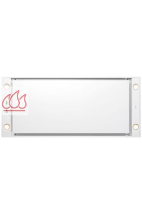 Hotte de plafond blanche 120cm Pureline avec éclairage LED et moteur dissociable orientable