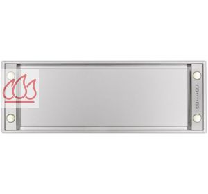 Groupe encastrable inox 90cm "Pureline" avec éclairage LED et moteur intégré orientable (dissociable en option) NOVY