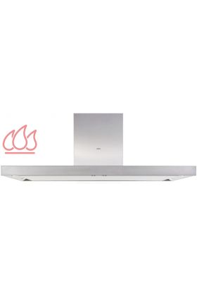 Hotte îlot central inox 90cm Flatline avec éclairage LED et moteur intégré