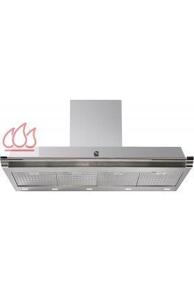 Hotte décorative murale Ascot avec éclairage LED ajustable en hauteur 120cm