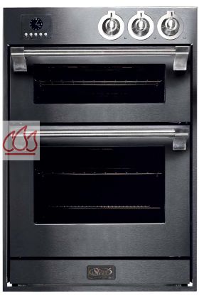 Combiné de deux fours encastrable "Ascot" : multifonctions 70L et four électrique à pizza 34L