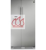 Réfrigérateur Américain de 603L encastrable STEEL CUCINE
