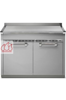 Module de cuisine plan de travail inox Ascot 120cm avec 2 tiroirs et 2 placards