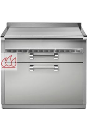 Module de cuisine plan de travail inox Ascot avec 3 tiroirs 90cm