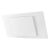 Hotte décorative murale inclinée blanche 90cm