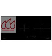 Plaque de cuisson induction panoramique 80cm noire 3 foyers encastrable AIRLUX