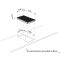 Domino induction 30cm argent 2 foyers encastrable 