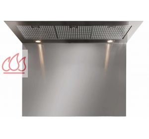 Crédence en inox pour hottes "Ascot" H75*L100cm STEEL