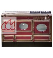 Piano de cuisson, bois, gaz et électrique 140cm "Country" avec 2 fours et une plaque de cuisson personnalisable  J.CORRADI 