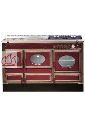 Piano de cuisson, bois, gaz et électrique 140cm 