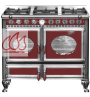 Piano de cuisson, gaz et électrique 100cm "Country" avec 2 fours et une plaque de cuisson personnalisable J.CORRADI 