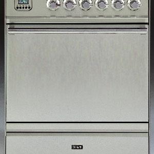 Cuisinière 70cm Nostalgie avec 1 four et une plaque de cuisson 4 foyers  gaz ILVE - Mon Espace Cuisson