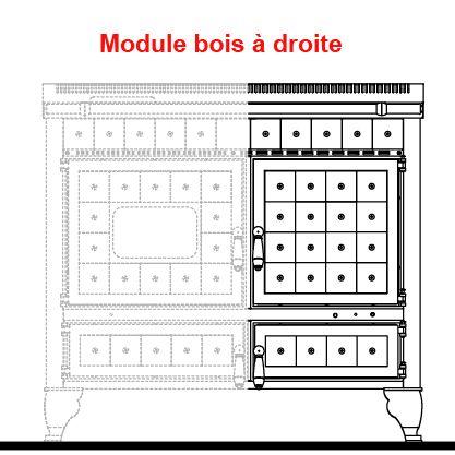 En option le module bois est à droite