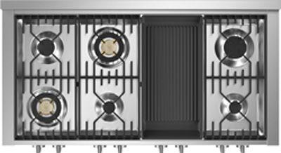 2 x 1 kW - 2 x 1,8 kW - 1 x 3 kW - 2 x 3,6 kW - 1 grill barbecue électrique dual zone 2,4 kW
Puissance gaz : 18200W